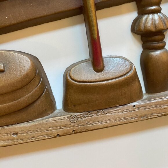 Burwood Products Co Framed Pot Belly Stove Coffee Grinder Resin Wall Hangers - Picture 3 of 8